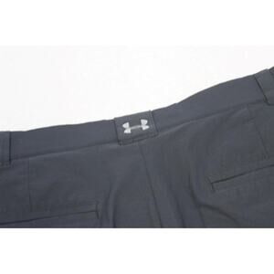 Under Armour Golf Shorts HeatGear Black Flat Athletic Nylon Stretch Mens Sz 38